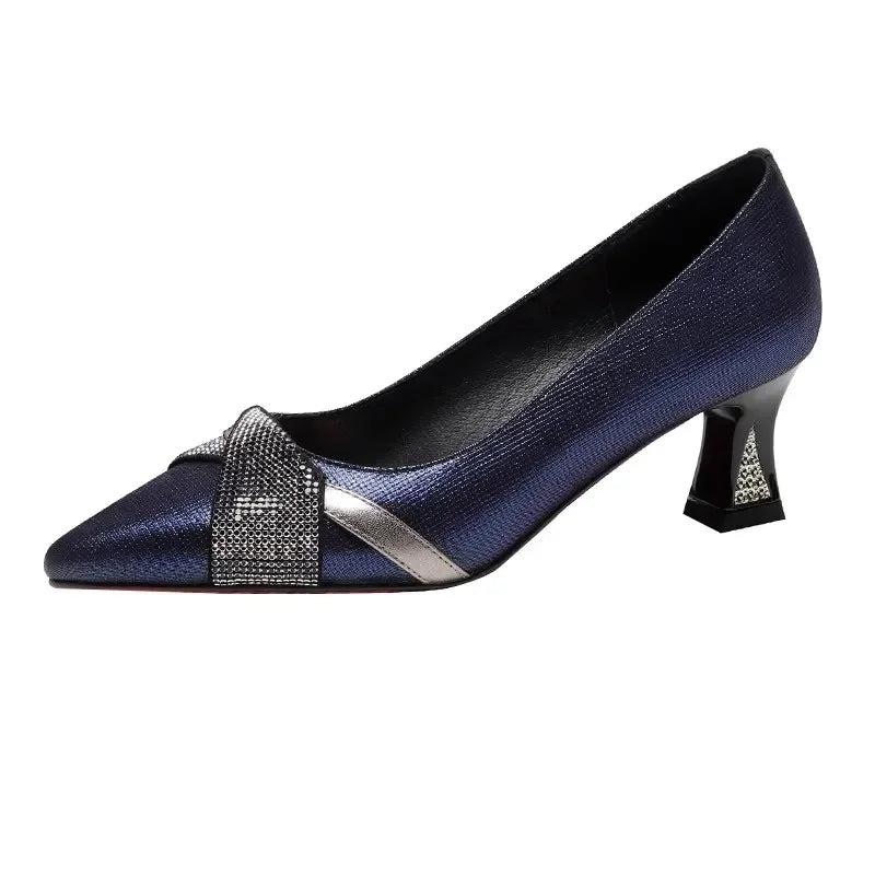 Cresfimix Women’s Crystal Stiletto Heels – Elegance in Every Step