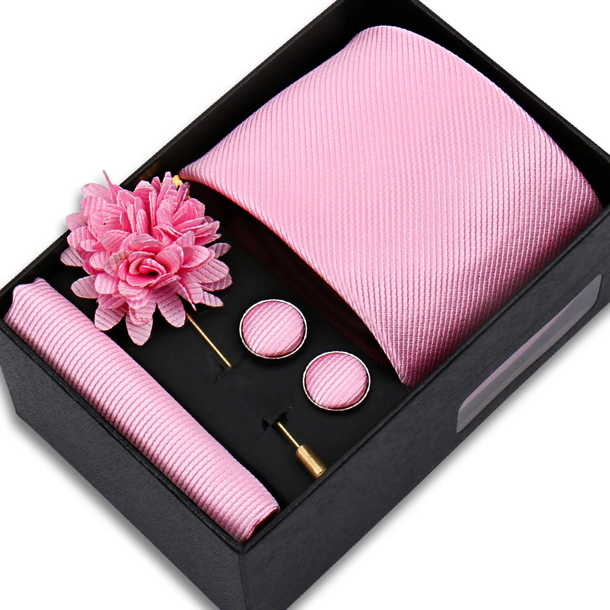 Top-Quality Solid Color Tie Set – The Perfect Touch of Elegance