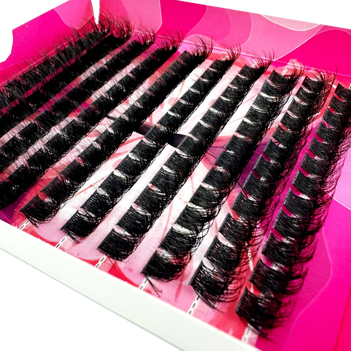 🌟 5D Fluffy Thick Lash Clusters – DIY Eyelash Extension Set (10–18mm MIX, D Curl)