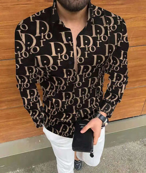 New Men's Long Sleeve Casual Printed Shirt – 2025 Hawaiian Fashion