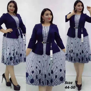 🌸 African Dashiki One-Piece Dress for Women – Long Maxi Skirt (Plus Size Friendly)