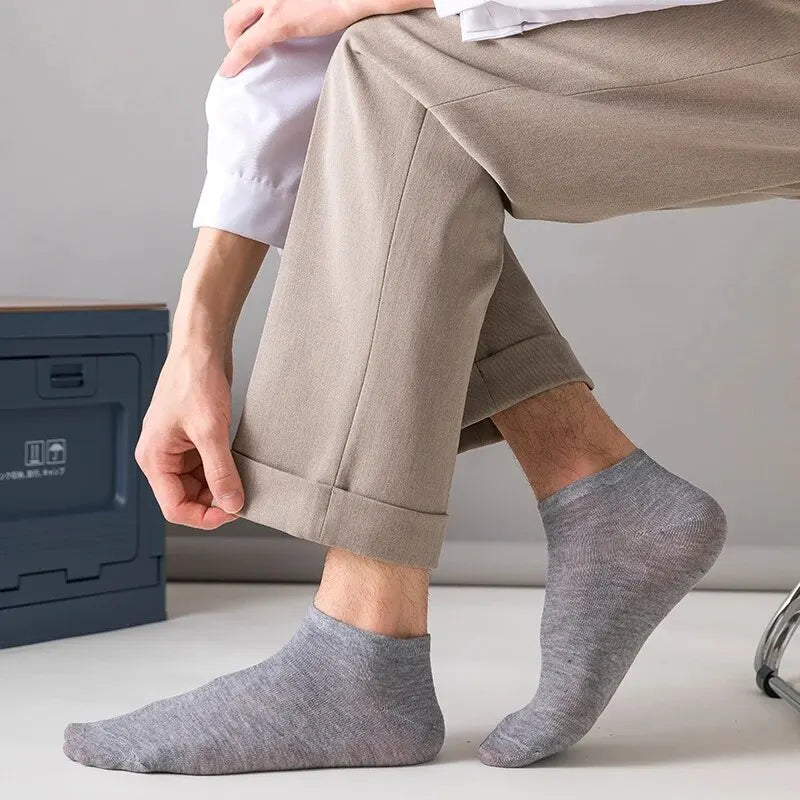 🧦 Unisex Solid Color Ankle & Boat Socks – 10/20/40 Pairs