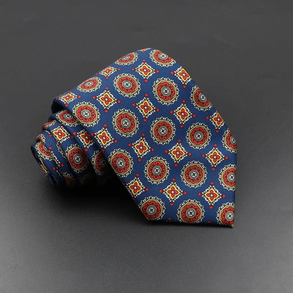 Men’s Fashion Silk Tie – 7.5cm Soft Novelty Necktie