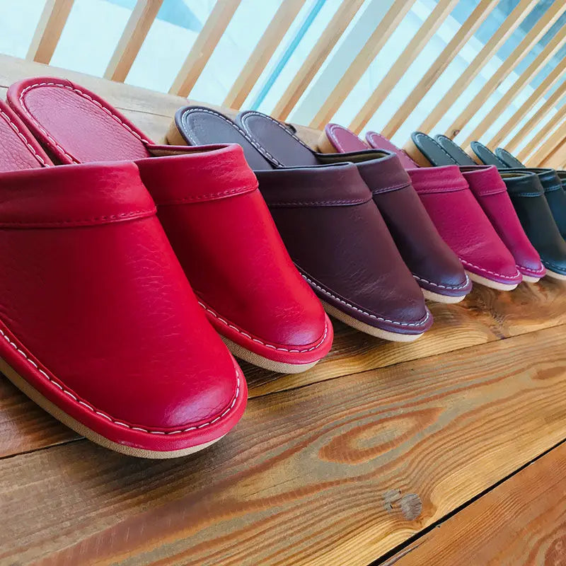 Affordable PU Leather Slippers – Cozy & Waterproof Indoor Comfort