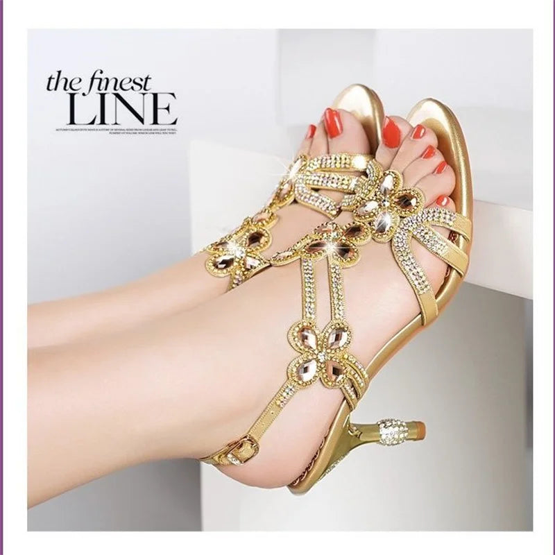 ✨ Summer High Heel Sandals – Boho Chic Meets Elegance ✨