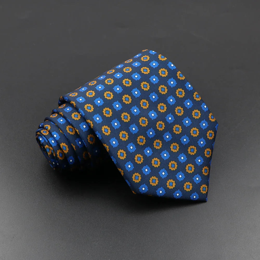 Men’s Fashion Silk Tie – 7.5cm Soft Novelty Necktie