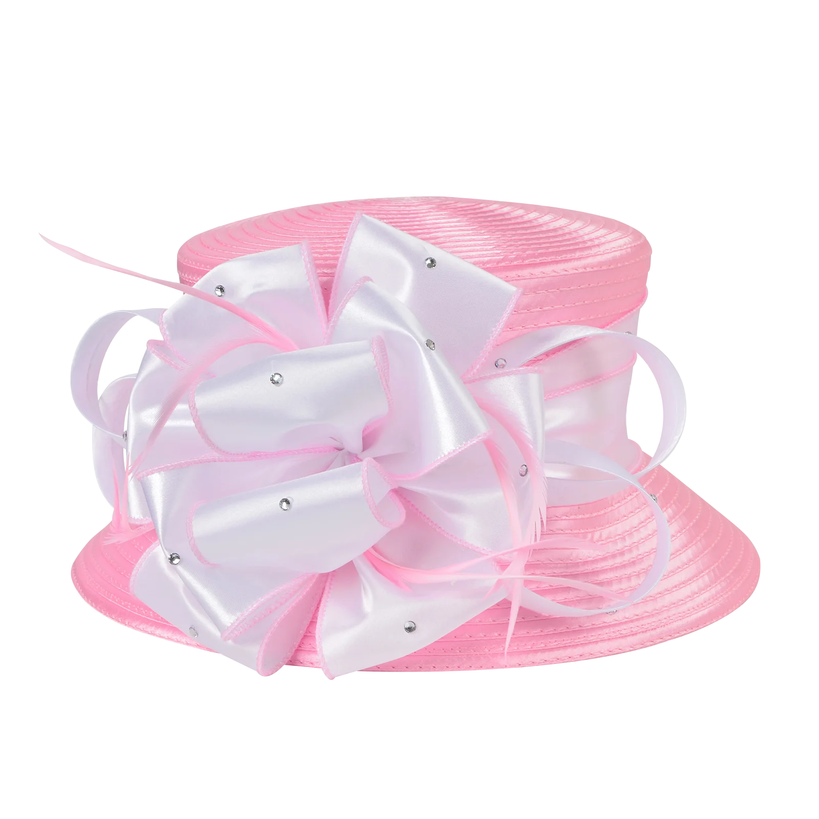 New Women’s Pink & White Church Hat
