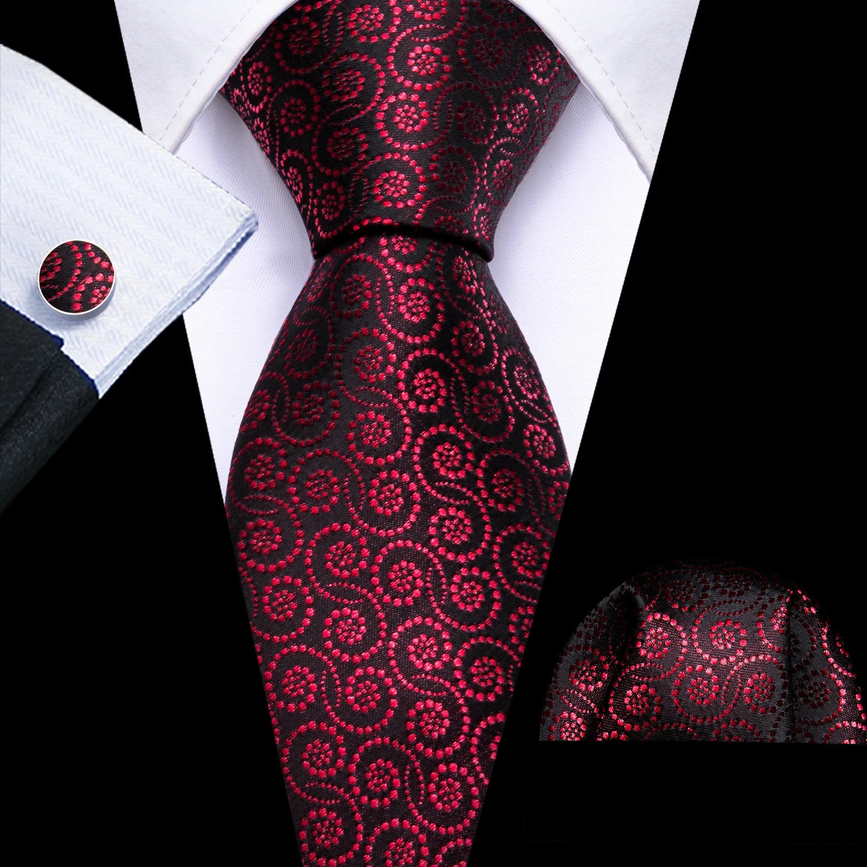 Fashion Teal Novelty Men Tie Set by Barry Wang