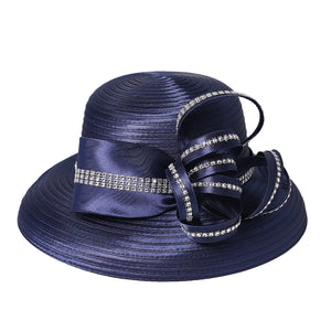 FS Lady Elegant White Wide Brim Hat – Perfect for Tea Parties, Weddings & Church