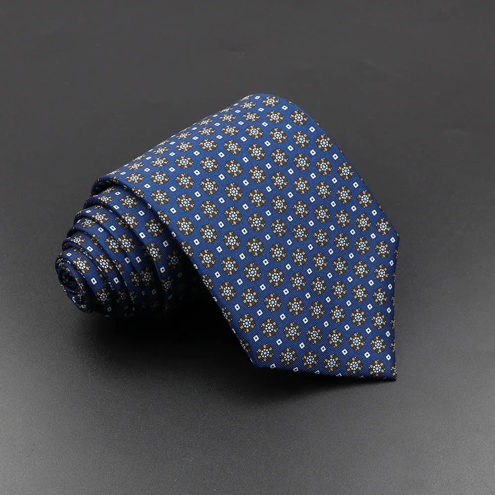 Men’s Fashion Silk Tie – 7.5cm Soft Novelty Necktie