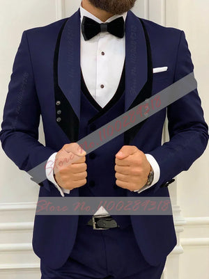 ✨ Latest Black Men’s Formal 3-Piece Suit ✨