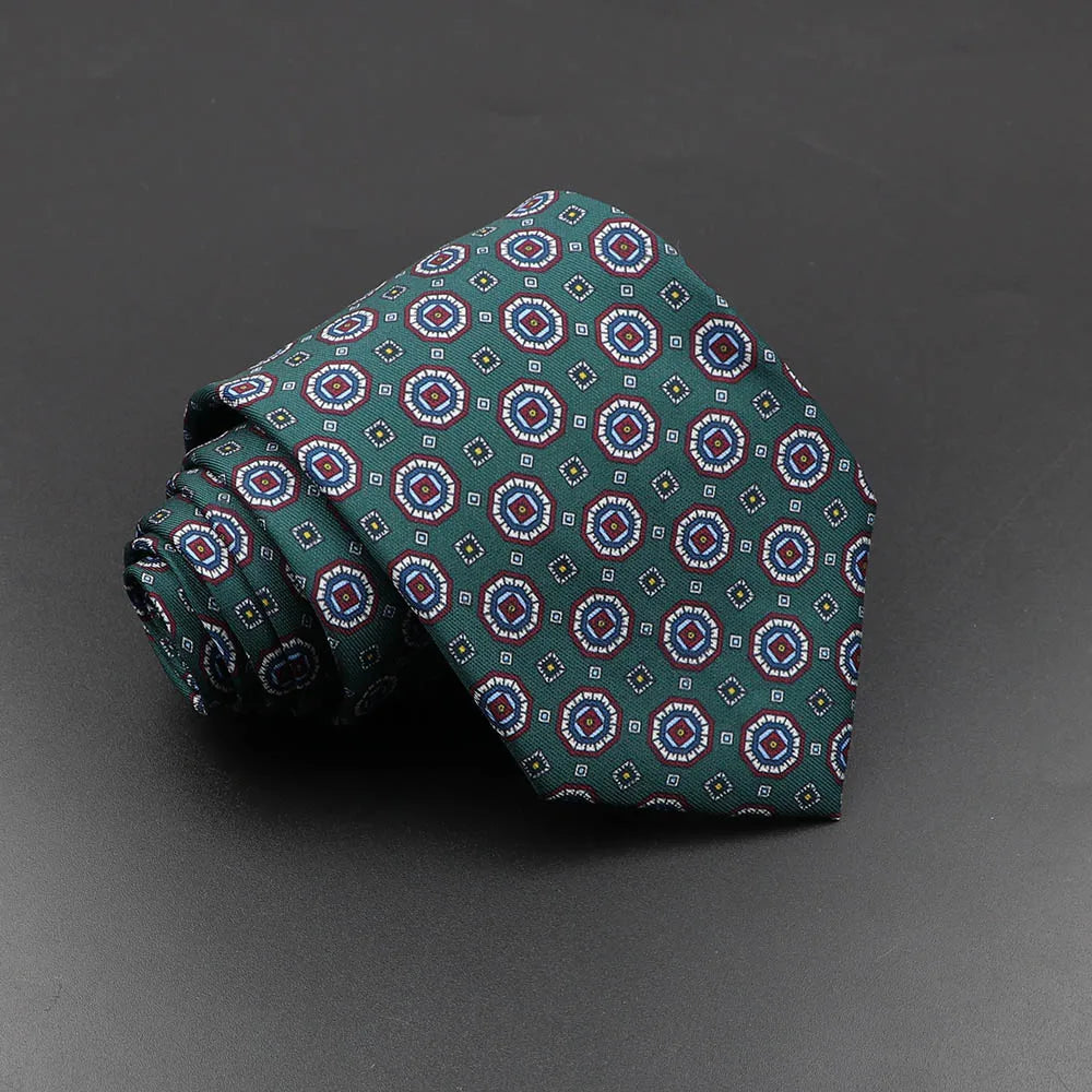 Men’s Fashion Silk Tie – 7.5cm Soft Novelty Necktie