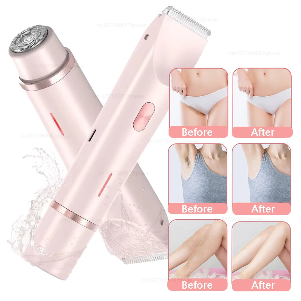 🪄 Women’s 2‑in‑1 Electric Shaver & Epilator – Smooth Skin at Home 💕