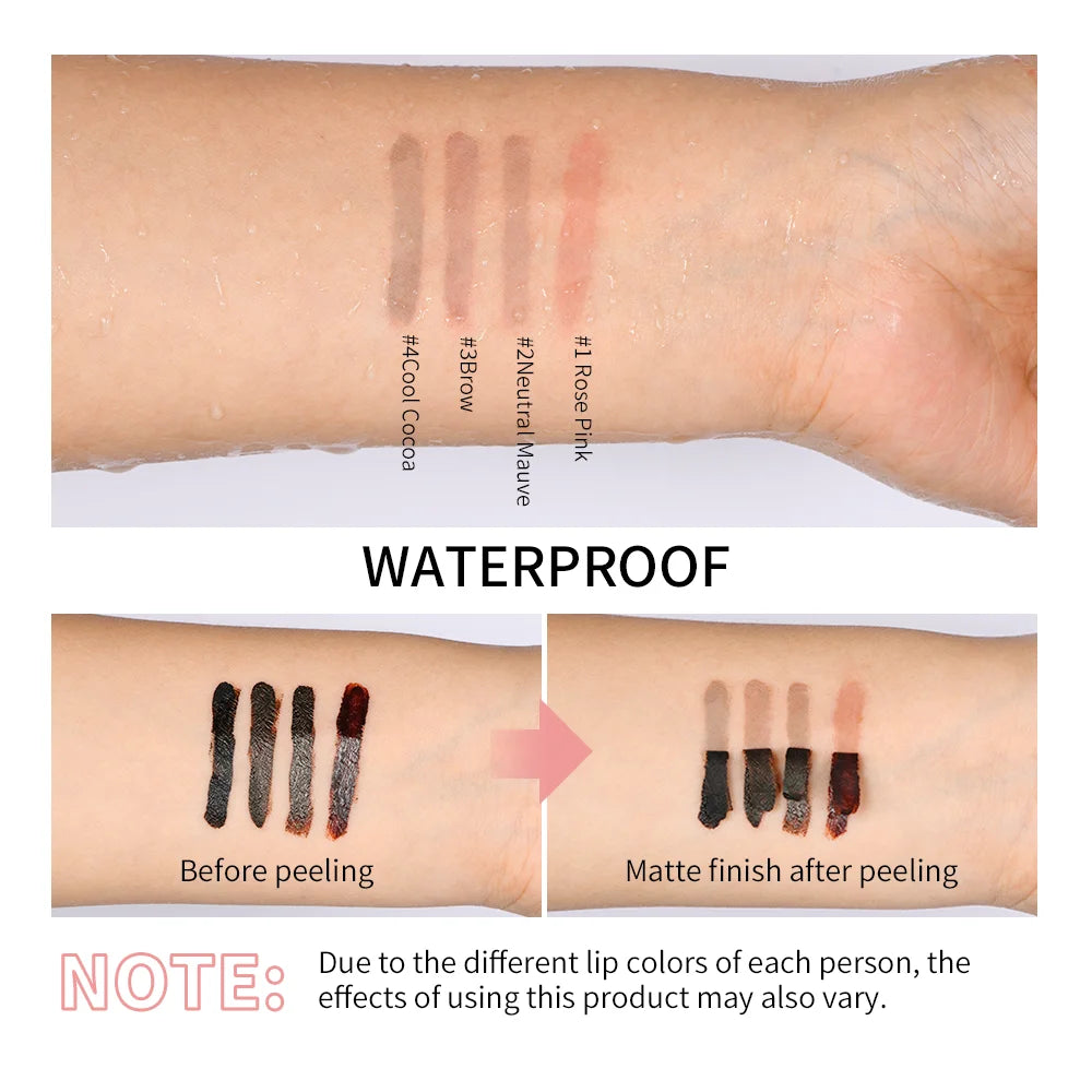 💋 Waterproof Peel-Off Tattoo Lip Gloss – Long-Lasting Matte Lip Tint