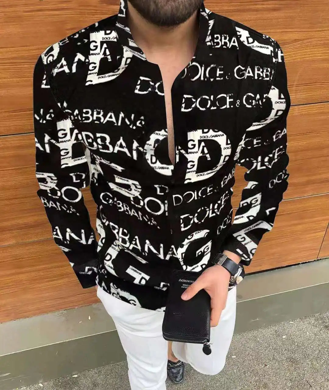 New Men's Long Sleeve Casual Printed Shirt – 2025 Hawaiian Fashion