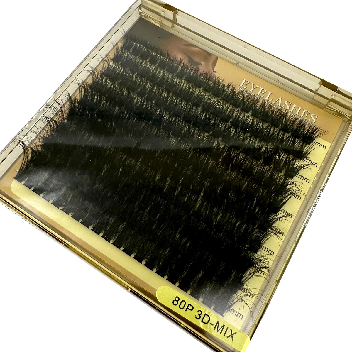 🌟 5D Fluffy Thick Lash Clusters – DIY Eyelash Extension Set (10–18mm MIX, D Curl)