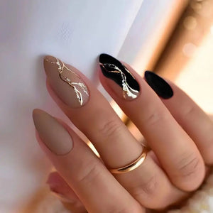 🍒 24pcs Cherry French Almond Press-On Nails – Cute, Wearable & Full of Charm