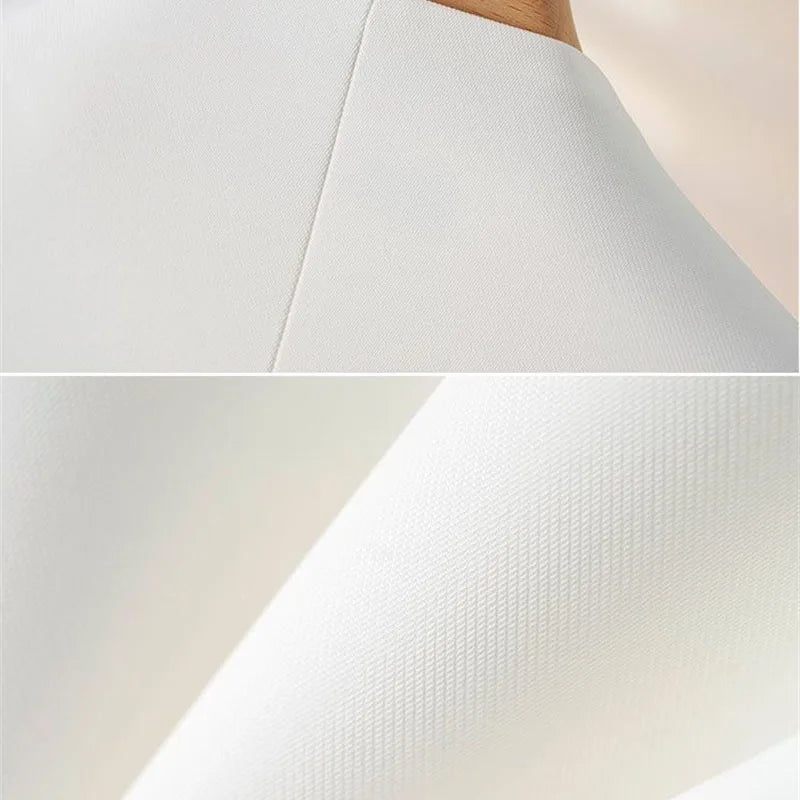 Good‑Looking Splice Collarless Suit Jacket — Women’s 2026 New Short Blazer
