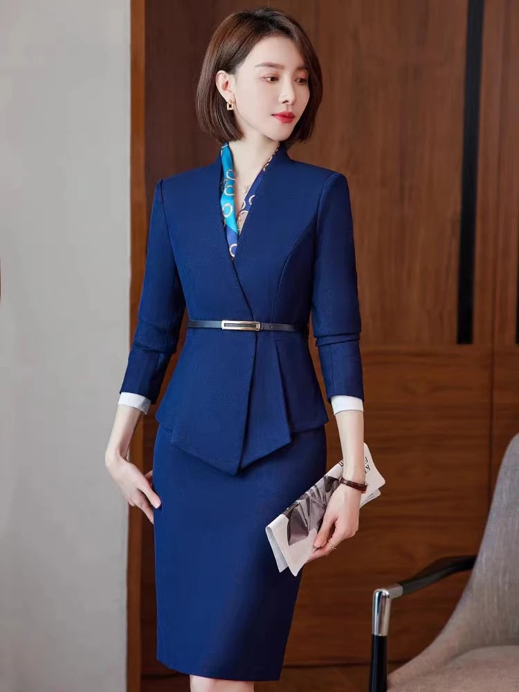 High-End Professional Skirt Suit for Women