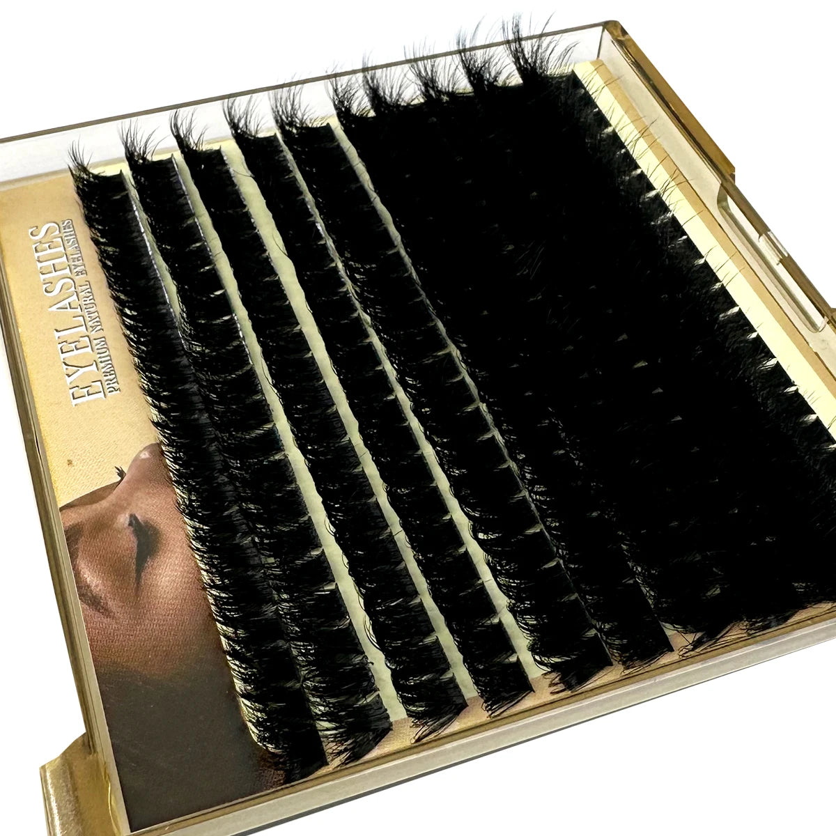 🌟 5D Fluffy Thick Lash Clusters – DIY Eyelash Extension Set (10–18mm MIX, D Curl)