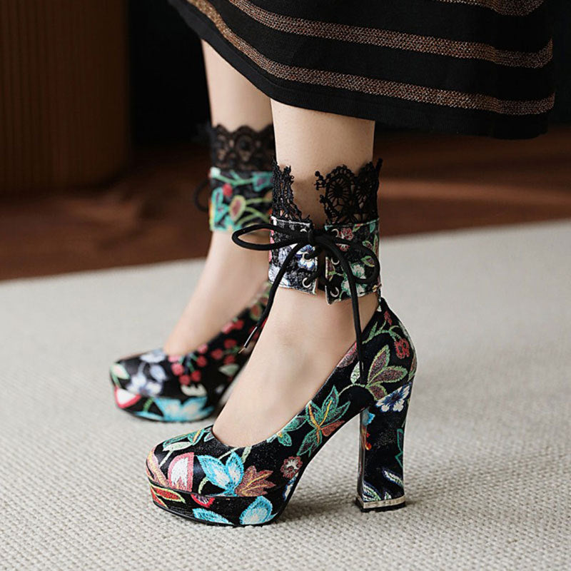 Chunky Heel Fashion Women's Shoes – Perfect for Spring & Autumn