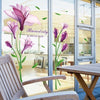 Purple Flower Wall Sticker – Romantic TV Wall Decoration  Bring a touch of nature and romance into your home – effortlessly!